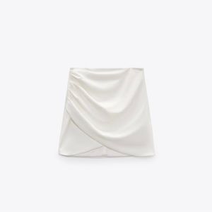 Zara DRAPED MINI SKIRT